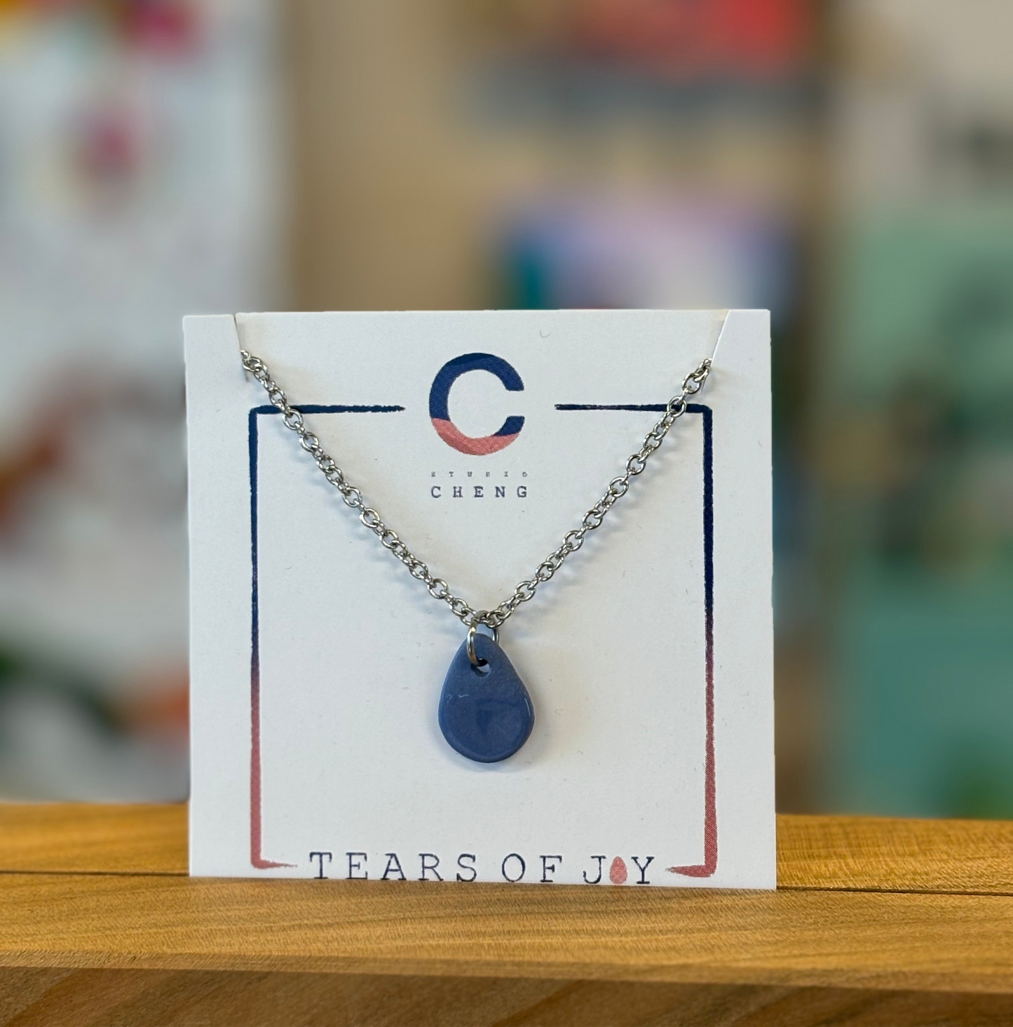 Tears of Joy ketting - donkerblauw