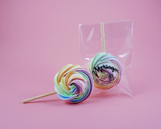 Meringue Mini Rainbow Lollipop