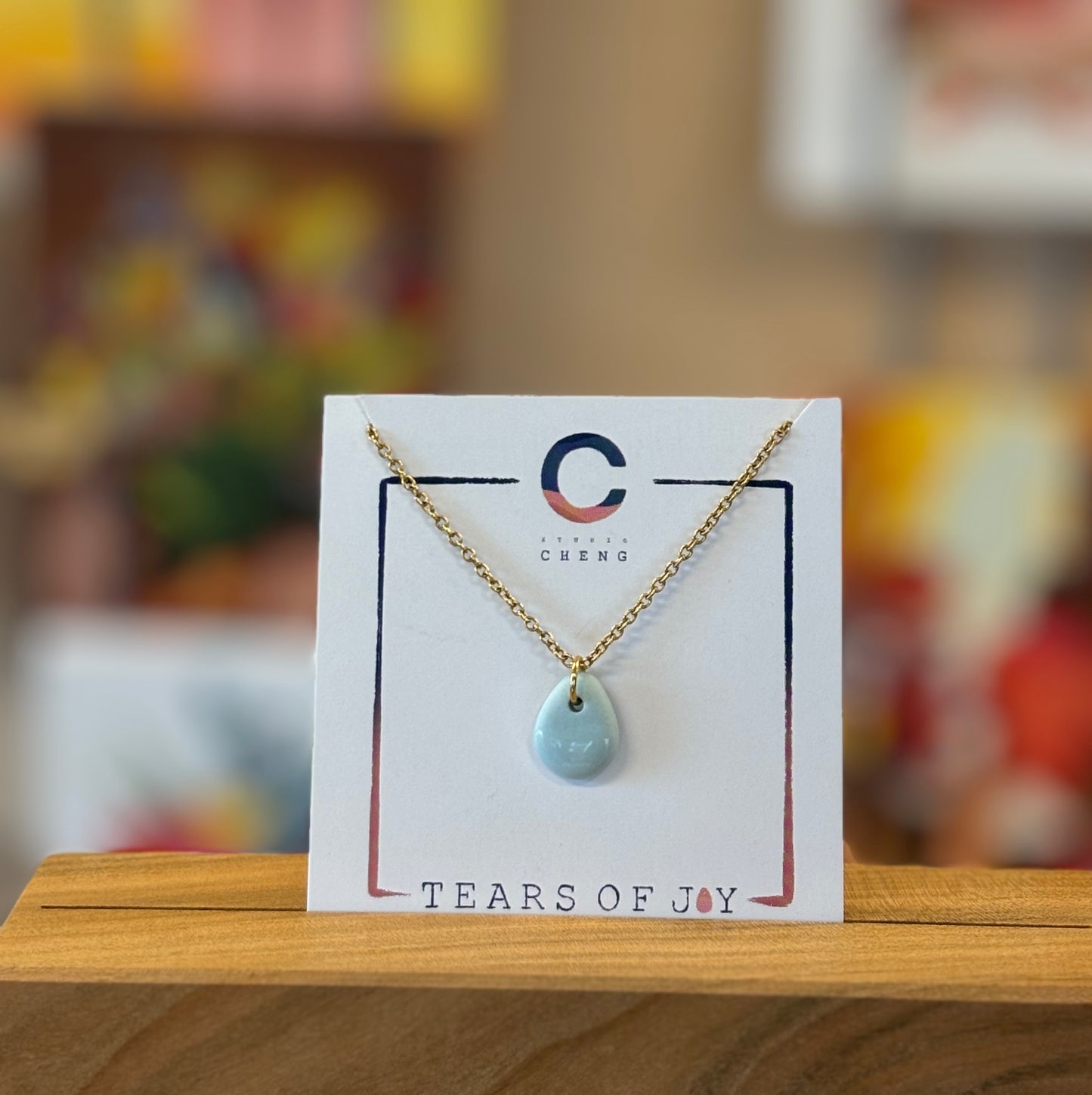 Tears of Joy ketting - lichtblauw