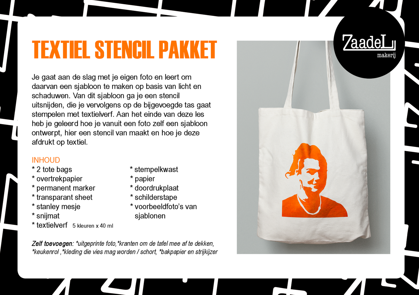 Textile Stencil Package