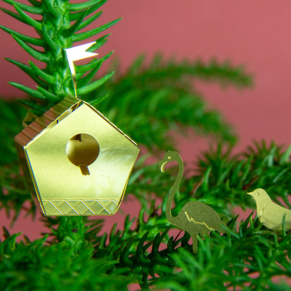 Tiny Birdhouse – piepklein messing vogelhuisje voor je plant