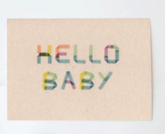 Kaart Hello Baby - Creative Notes