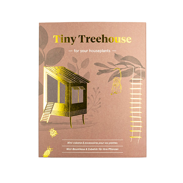 Tiny Treehouse – mini messing boomhutje voor je plant