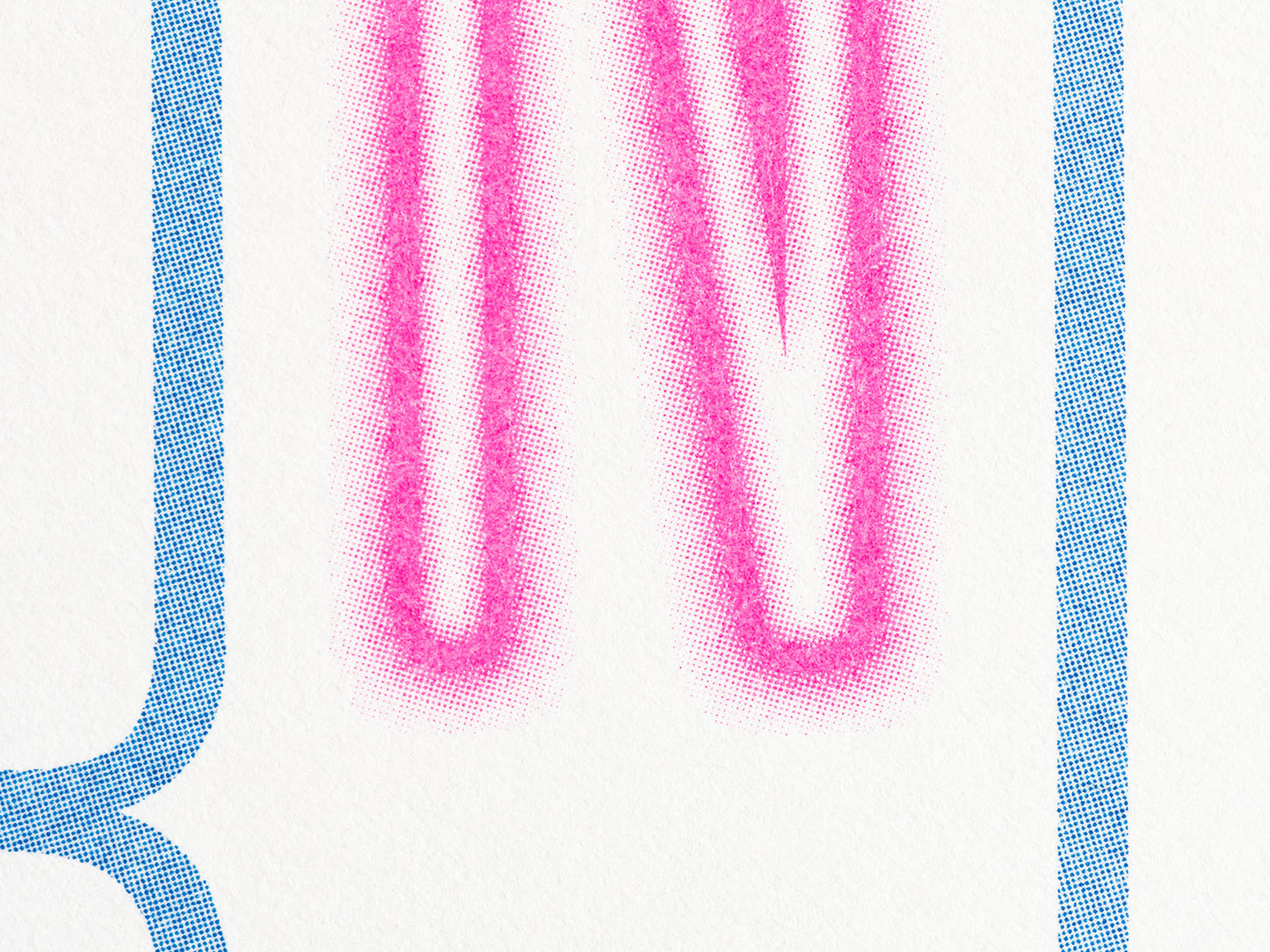 Riso Print NEON (Pink neon blue love)